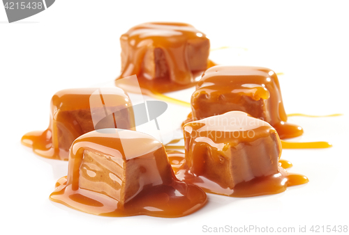 Image of pieces of caramel candies