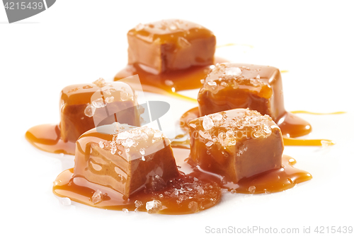 Image of pieces of caramel candies
