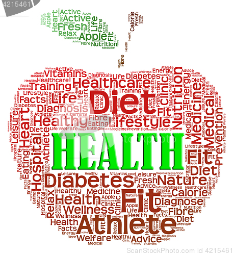 Image of Health Apple Shows Preventive Medicine And Apples