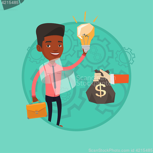 Image of Successful business idea vector illustration.