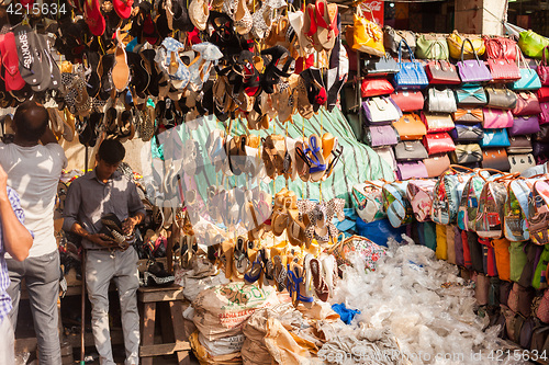 Image of Clothing market vendors