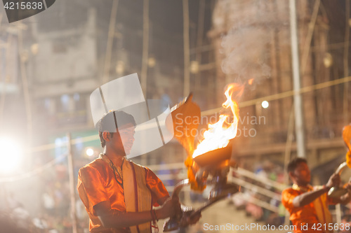 Image of Ganges Aarti ceremony, Varanasi