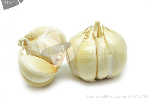 Image of Garlic isolated on white