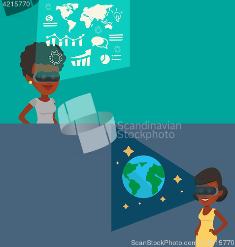 Image of Two technology banners with space for text.