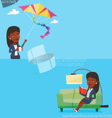 Image of Two lifestyle banners with space for text.