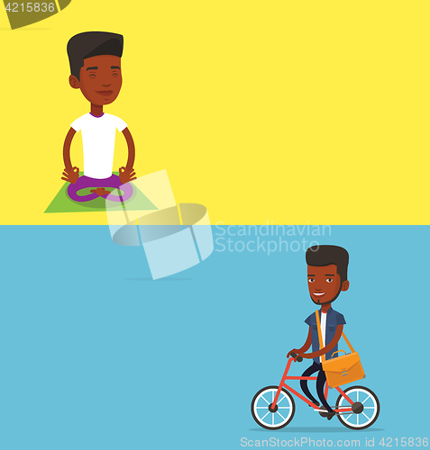 Image of Two lifestyle banners with space for text.