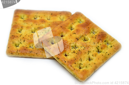 Image of Salty crackers stack