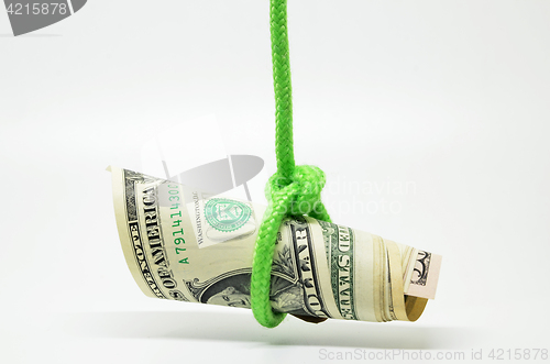 Image of Dangling US dollar 