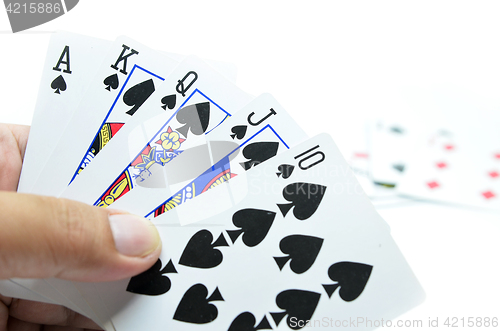 Image of Royal flush of spade