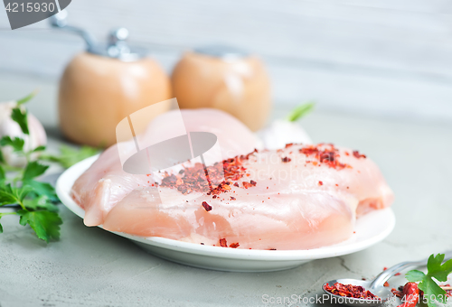 Image of raw chicken fillet