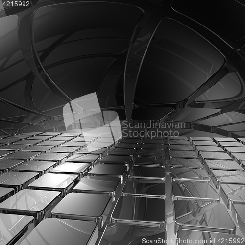 Image of abstract futuristic background - 3d illustration