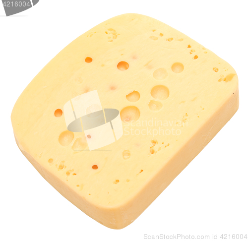 Image of cheese on white