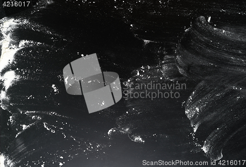 Image of powder(flour) on black