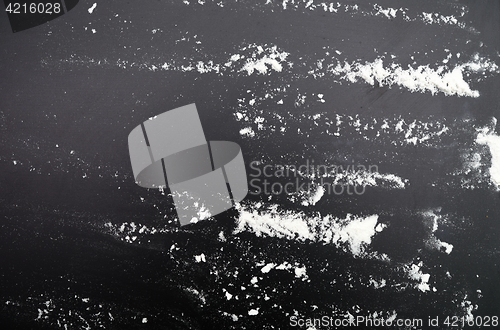 Image of wheat flour on black