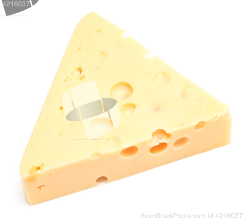 Image of cheese on white