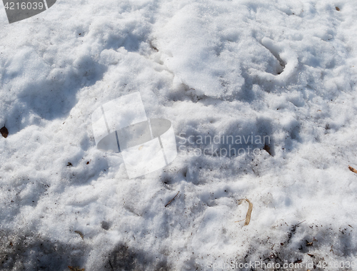 Image of dirty snow