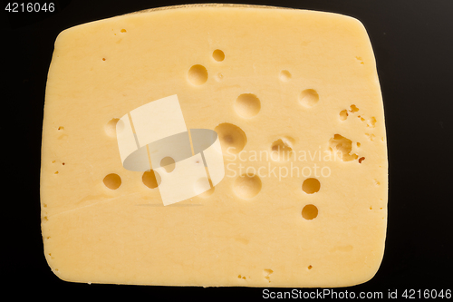 Image of cheese on black