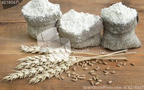 Image of flour and wheat