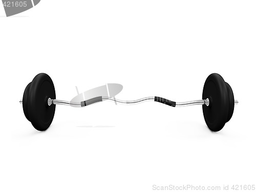 Image of dumbbell isolated view