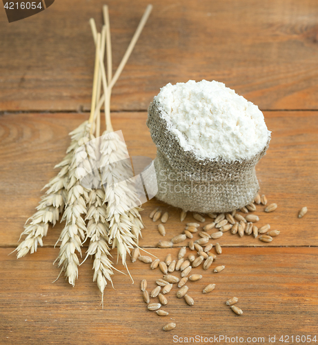 Image of flour and wheat