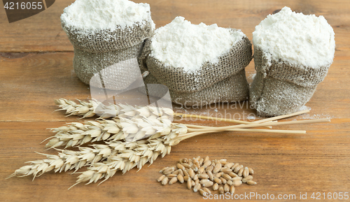 Image of flour and wheat