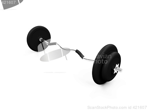 Image of dumbbell isolated view
