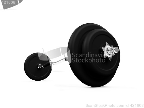 Image of dumbbell isolated view