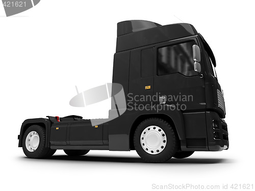 Image of Bigtruck isolated black front view