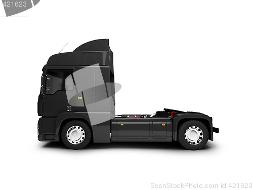 Image of Bigtruck isolated black side view
