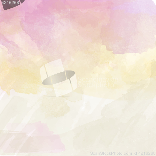 Image of Beautiful hand painted watercolor background