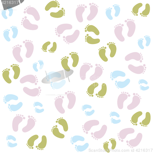 Image of background texture with footprints