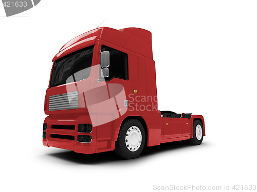 Image of Bigtruck isolated red front view