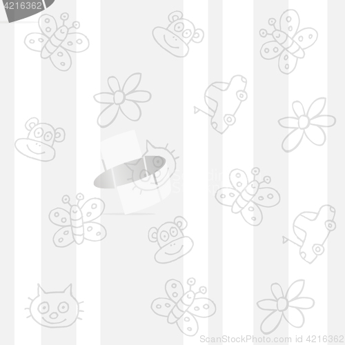 Image of childish white background 