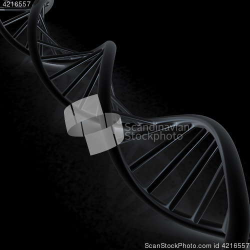 Image of DNA structure model. 3d illustration