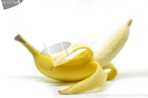 Image of Peeled yellow banana