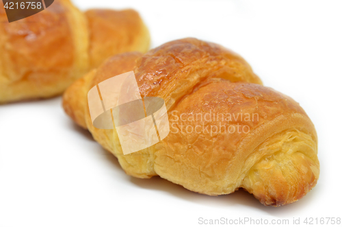 Image of Two French croissants