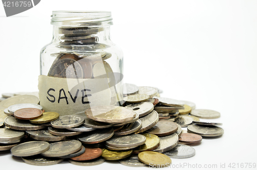 Image of Calculator and coins 