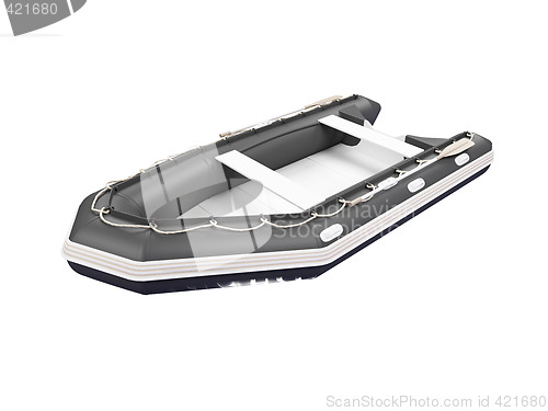 Image of Boat isolated front view 01