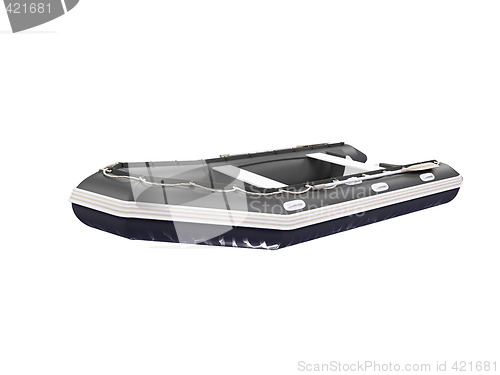 Image of Boat isolated front view 02