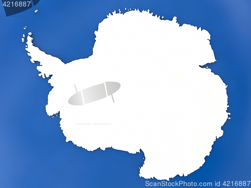 Image of Antarctica on globe