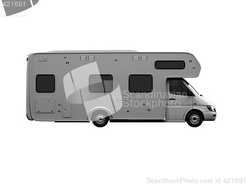 Image of Camper isolated view