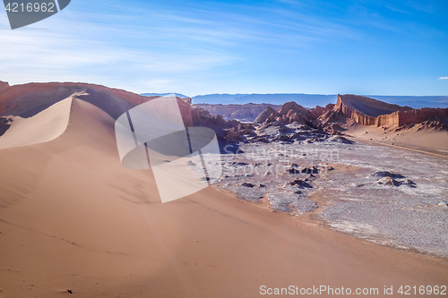 Image of Sand dunes in Valle de la Luna, San Pedro de Atacama, Chile