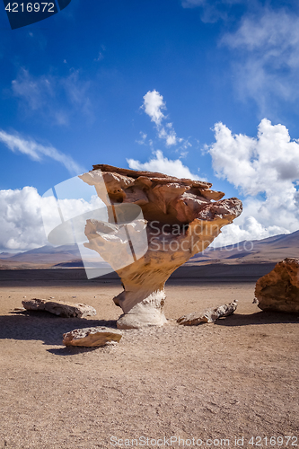 Image of Arbol de Piedra in Siloli desert, sud Lipez reserva, Bolivia