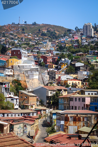 Image of Valparaiso cityscape, Chile