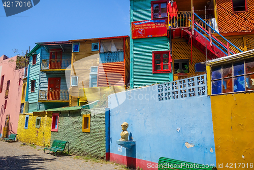 Image of Colorful houses in Caminito, Buenos Aires