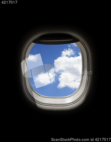 Image of airplane window