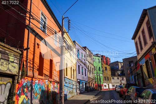 Image of Valparaiso cityscape, Chile