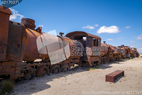 Image of Train cemetery in Uyuni, Bolivia