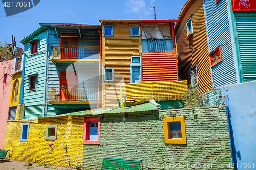 Image of Colorful houses in Caminito, Buenos Aires