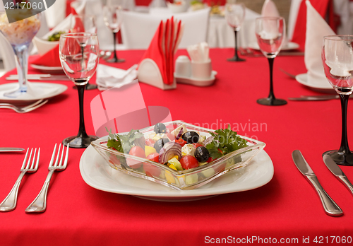 Image of salad of fresh vegetables